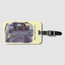 Böjande katt bagagebricka