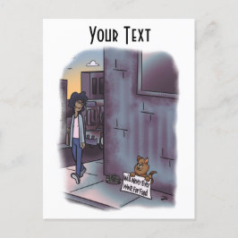 Böjande katt vykort