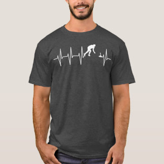 Böjande puls i hjärtslag t shirt