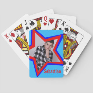 Bojar namn-stjärnkort för foto casinokort