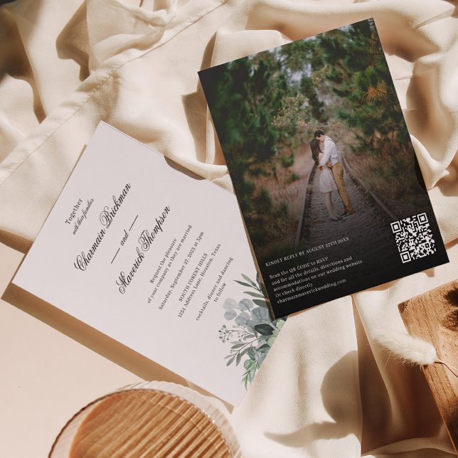 Böjare för inbjudan att skicka fotot QR-kod för br (Skapare uppladdad)