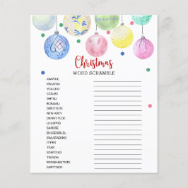 Böjare för jullvadsspelkort i Ord Flygblad