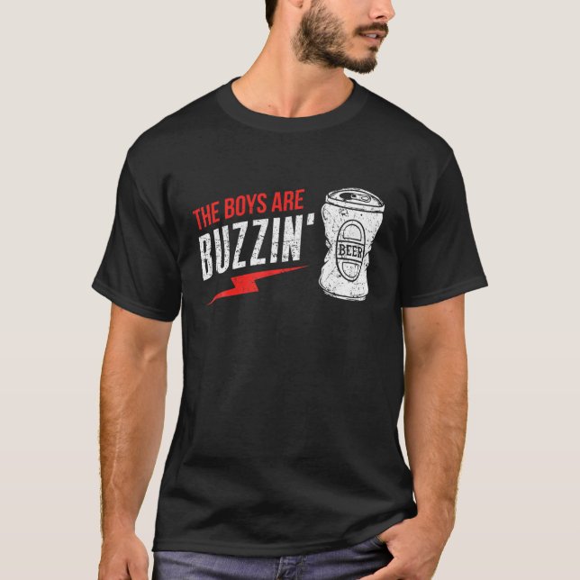 Bojarna dricker Buzzin Vintage T Shirt (Framsida)