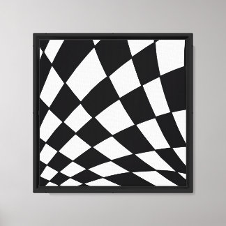 Böjd Grid | Modern Canvastryck