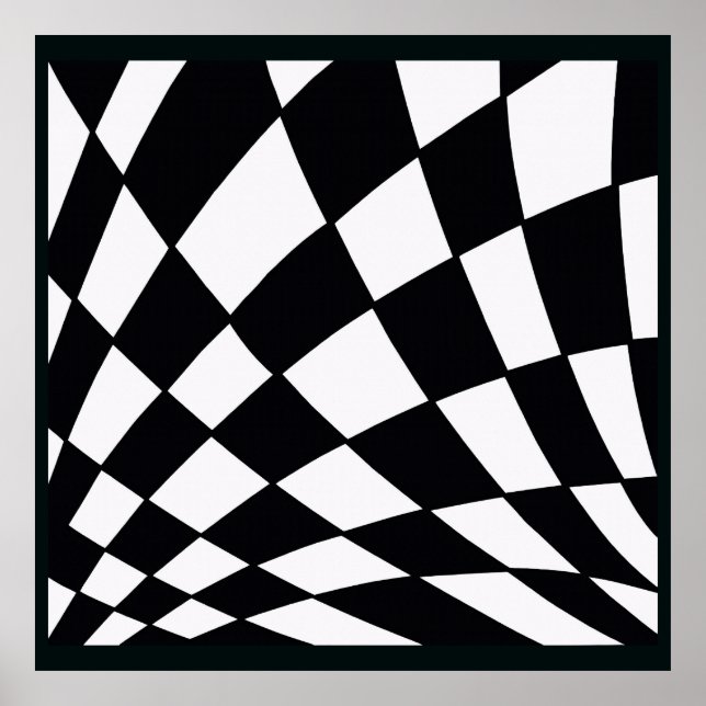 Böjd Grid | Modern Poster (Framsidan)
