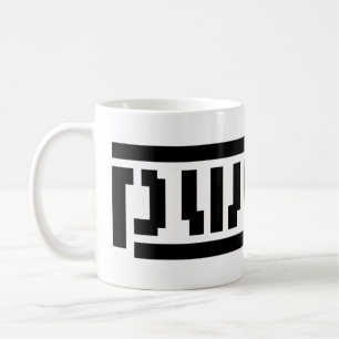 böjd kaffemugg