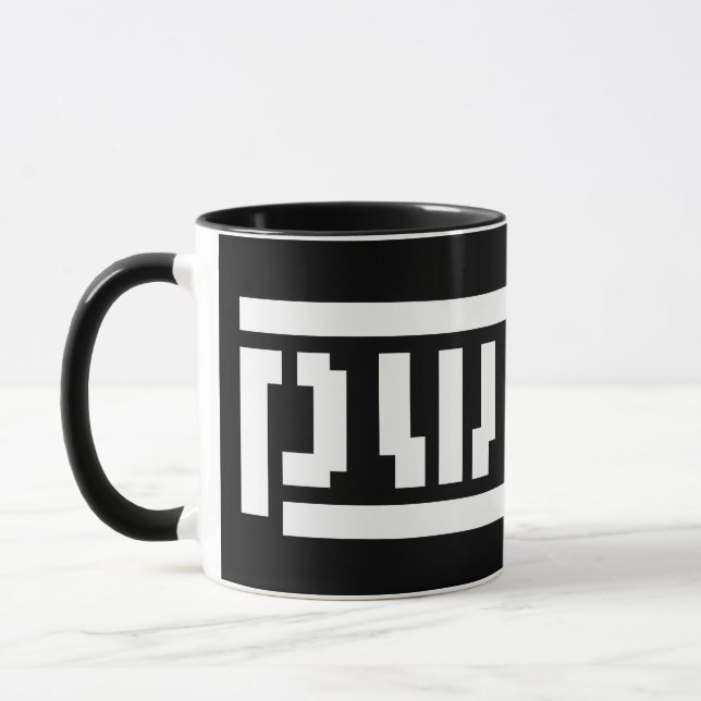 böjd mugg (Vänster)