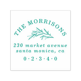 Böjd textfamilj Namn och botanisk Returadress Självfärgande Stämpel