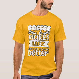"Böjda bliss: Coffes Magic Touch on Life" T Shirt