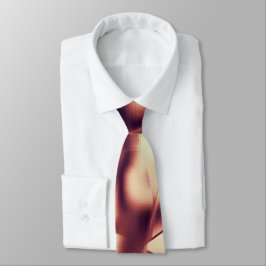 Böjda brunröda eller brinnande former, beige-ton slips