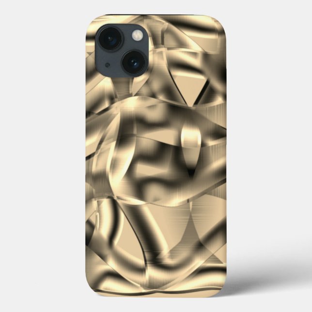 Böjda khaki- eller beige-former, med luminösa tone (Baksida)