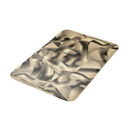 Böjda khaki- eller beige-former, med luminösa tone badrumsmatta