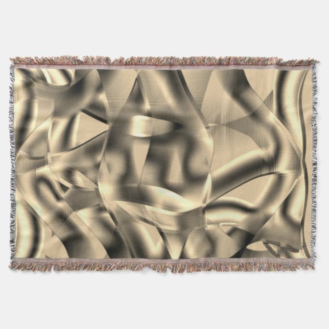 Böjda khaki- eller beige-former, med showyton filt (Framsidan)