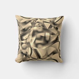 Böjda khaki- eller beige-former, med showyton kudde