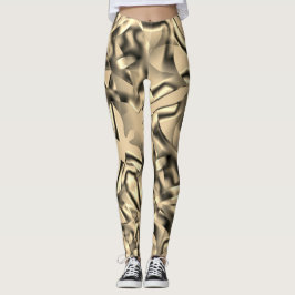 Böjda khaki- eller beige-former, med showyton leggings