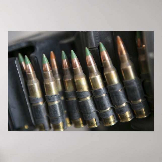 Böjda kulor för en automatisk wea av typen M-249 Poster (Framsidan)