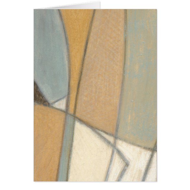 Böjda Linjer och kulminerade jordtoner Hälsningskort (Framsidan)