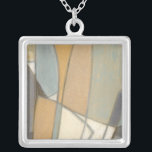 Böjda Linjer och kulminerade jordtoner Silverpläterat Halsband<br><div class="desc">Norman Wyatts fantastisk visar ett antal geometriska former som skapas av mjukt böjt linjer och färgad med muterade jordtoner. En snyggt biet som skulle se underbar ut på ett antal produkter. Beställ nu!</div>