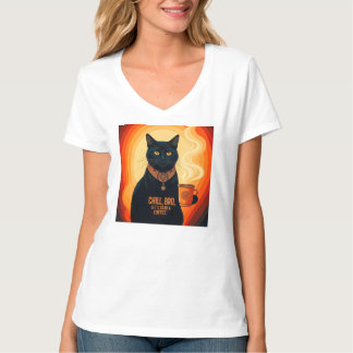 Böjda och avslappnade t shirt