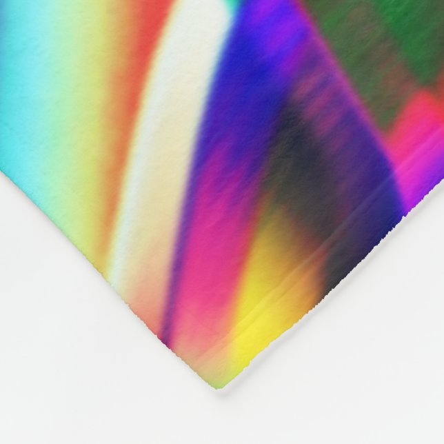 Böjda och mycket färgstarka former, mer blå grönt fleecefilt (Hörn)