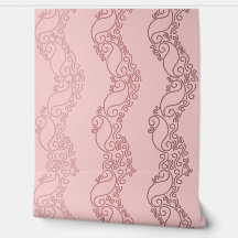Böjda Ombre-ränder - Rosig - Rosa