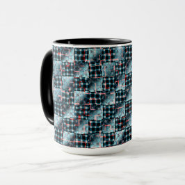 Böjda skorstenar exponerade för destruktiv mosaik mugg