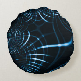 Böjda vassa klo eller Blåtoner Rund Kudde