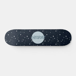 Bojers anpassade namn måne stjärnor, blanksteg bar mini skateboard bräda 18,5 cm