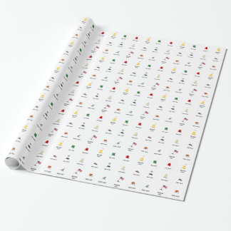 Bojet vägleder inpackning av papper presentpapper
