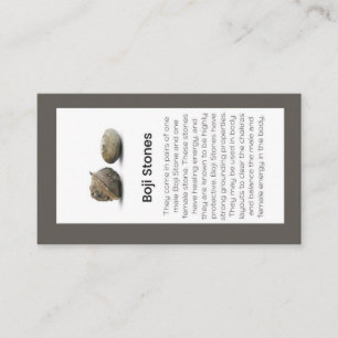 Boji Stones Crystal Beteckning Jewelry Visning Visitkort