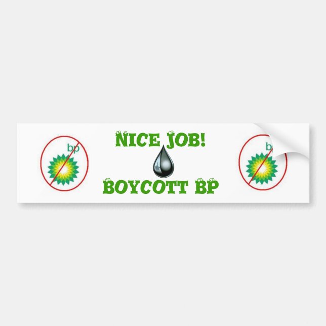 Bojkott BP Bildekal (Framsidan)