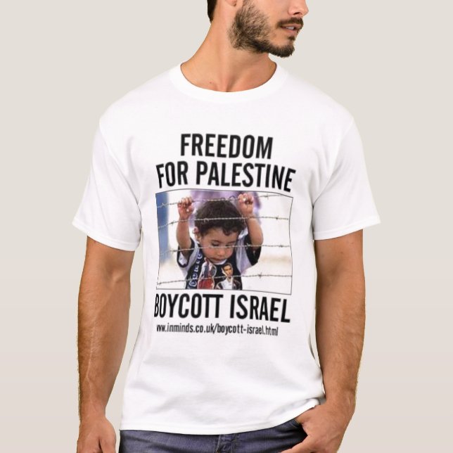 Bojkott Israel T-shirt (Framsida)