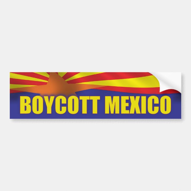 Bojkott Mexico - service Arizona Bildekal (Framsidan)