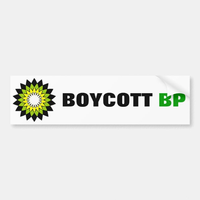 BOJKOTTA BP Bildäckslapp Bildekal (Framsidan)