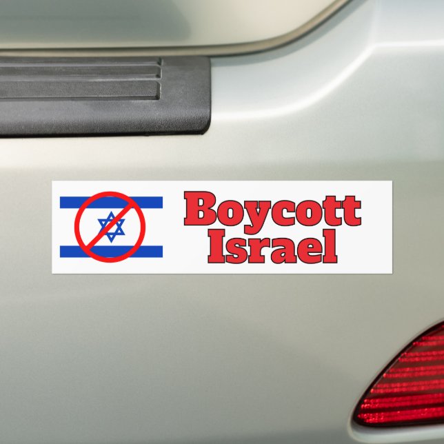 Bojkotta Israel Bildekal (På Bil)
