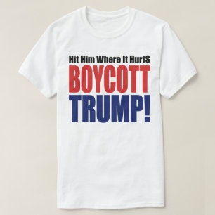 Bojkotta Trump - Träff honom där det gör ont - Ant Tee Shirt