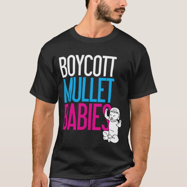 Bojkottmultefiskarbabyar (mörk) tee (Framsida)