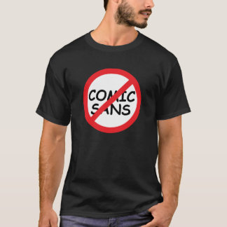 Bojkotttecknad Sans Tee Shirt