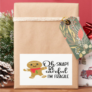 Böjlig Gingersnap Rektangulärt Klistermärke
