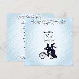 Böjlig inbjudan till Bicycle Theme Wedding