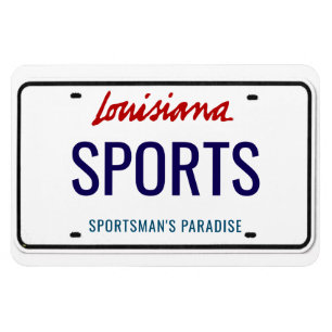 Böjlig Louisiana registreringsskylt Magnet