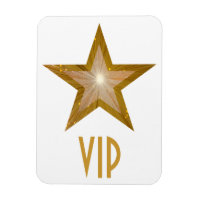 Böjlig magnetvit med "Guld"-stjärnorna "VIP"