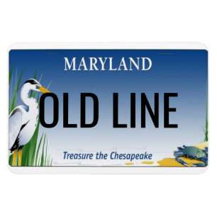 Böjlig Maryland registreringsskylt Magnet