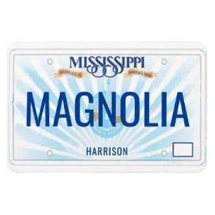 Böjlig Mississippi registreringsskylt Magnet