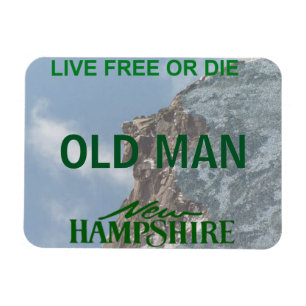 Böjlig New Hampshire registreringsskylt Magnet
