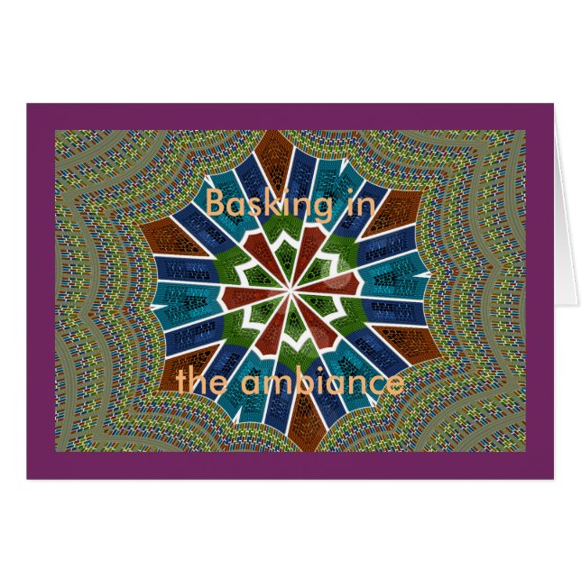 Böjning av ambitionskortet hälsningskort (Framsidan Horizontal)