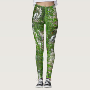Böjning av Cute Svanar Mönster Leggings