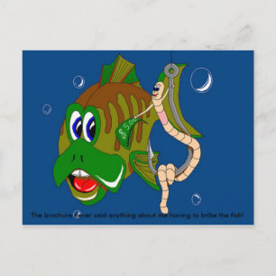 Böjning av fisken vykort