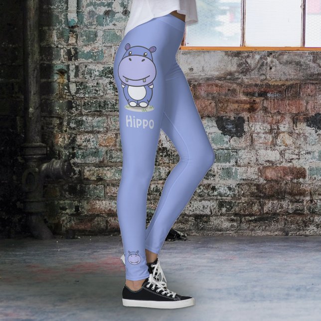 Böjning av kute Hippo Leggings (Cute Hippo Legging)