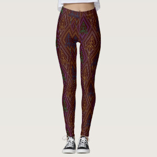 Böjning av mönster leggings